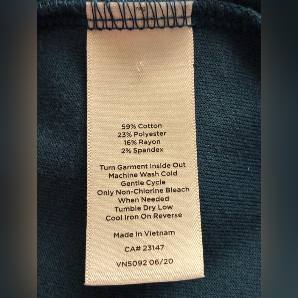 Talbots Teal Velour Dress - Picture 8 of 11